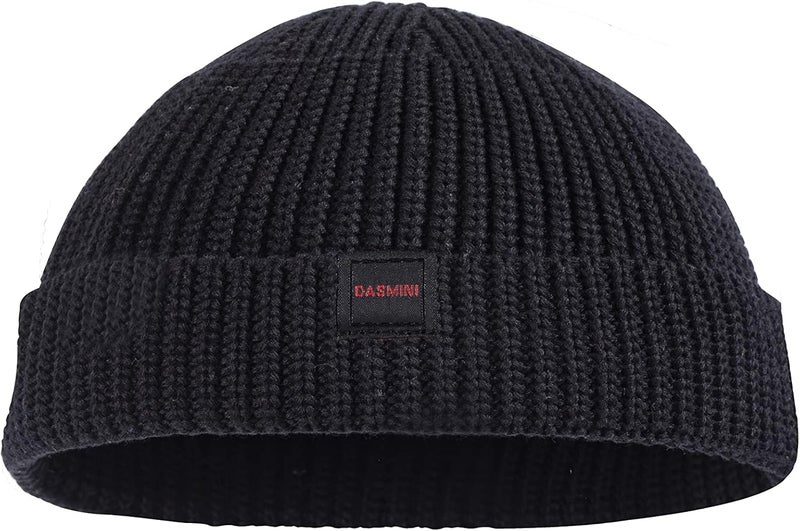 DASMINI Fisherman Beanie Hats for Men Women,Knit Trawler Skull Cap,Watch Cap,Spring Fall Winter Warm Short Hats - Image 4